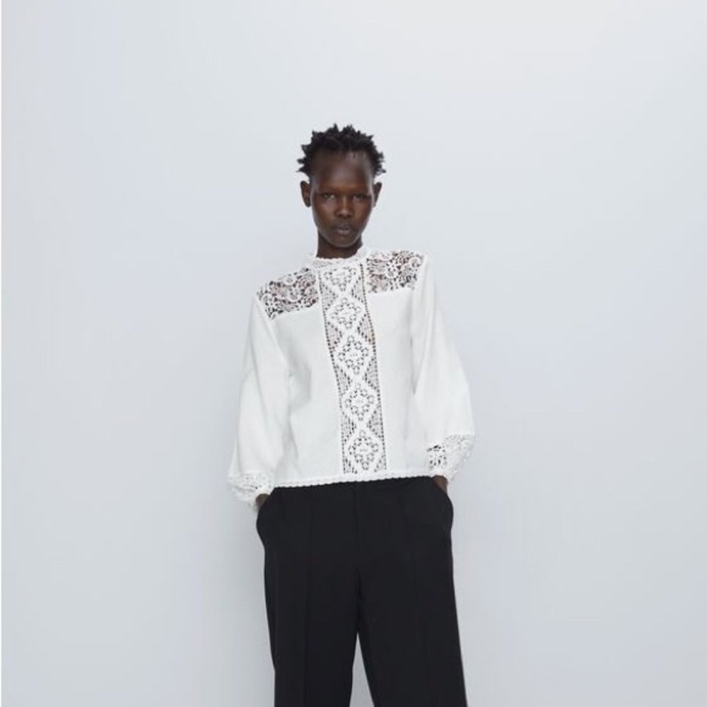 ZARA Combination Lace Shirt